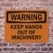 Signmission Keep Hands Out Of Machinery OSHA Warning Sign, Plastic, 14in W x 10in L, 2PK OS-2PACK-WS-P-1014-L-19680 - alternate 2
